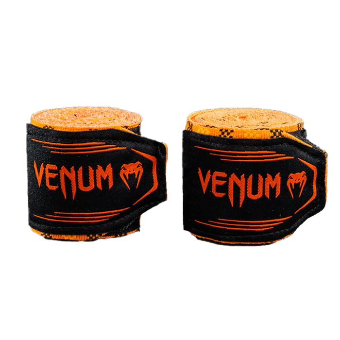 Бинты боксерские Venum Tartan 4 m. Pumpkin