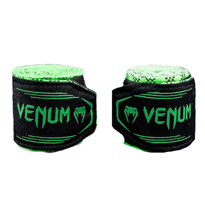 Бинты боксерские Venum Tartan 4 m. Neon Green