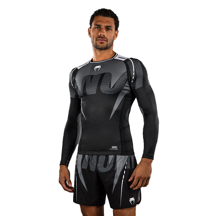 Рашгард Venum Adrenaline L/S Black/Silver Grey
