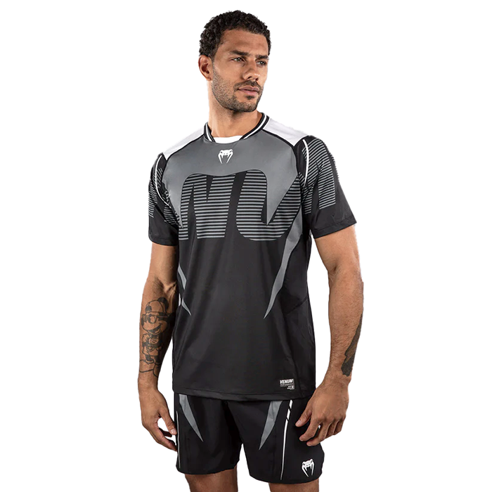 Футболка Venum Adrenaline Dry Tech Black/Silver Grey