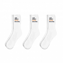 Носки Boxraw We Don't Play Boxing White 4