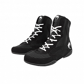 Боксерки Venum Contender Boxing Shoes Black/White 2