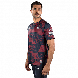 Футболка UFC Venum Zenith Fight Week Dry Tech Burgundy 1