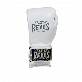 Боксерские перчатки Cleto Reyes E600 White/Silver 1