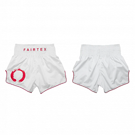 Шорты для тайского бокса Fairtex BS1918 Enso White 1