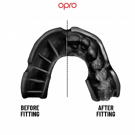 Боксерская капа Opro Bronze UFC Black 1