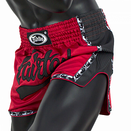 Шорты для тайского бокса Fairtex BS1703 Red/Black 3
