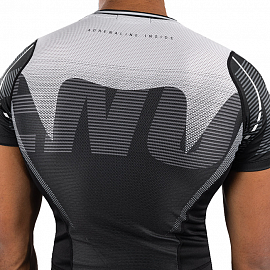 Рашгард с коротким рукавом Venum Adrenaline Black/Grey 4