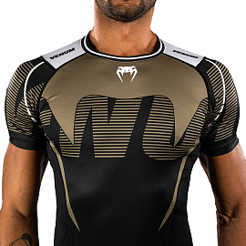 Рашгард с коротким рукавом Venum Adrenaline Black/Sand 3