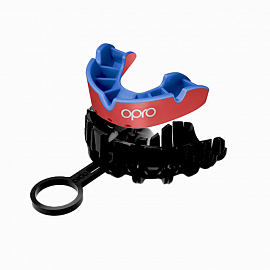 Боксерская капа Opro Silver Red/Dark Blue 3