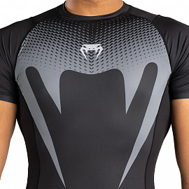 Рашгард с коротким рукавом Venum No Gi Black/ Silver Grey 3