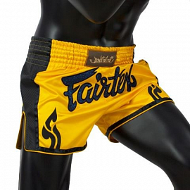Шорты для тайского бокса Fairtex BS1701 Yellow/Black 1