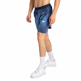 Шорты ММА Venum Attack 2-in-1 Navy Blue 1