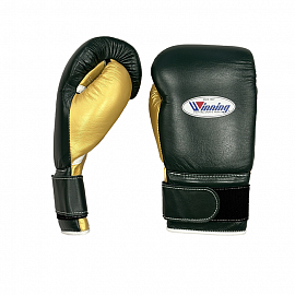 Боксерские перчатки Winning Custom Hunter Green/Gold 3