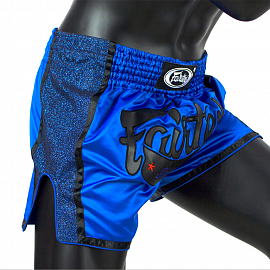 Шорты для тайского бокса Fairtex BS1702 Blue/Black 1