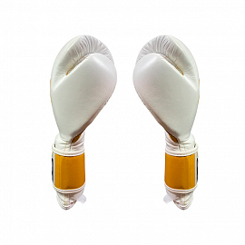 Боксерские перчатки Cleto Reyes E600 White/Gold 1