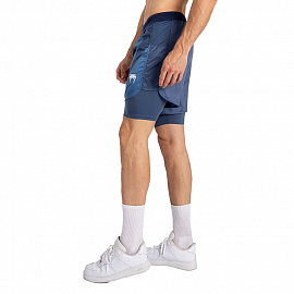 Шорты ММА Venum Attack 2-in-1 Navy Blue 5