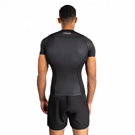 Рашгард с коротким рукавом Venum No Gi Black/ Silver Grey 2