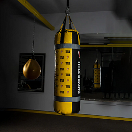 Боксерский мешок TITLE Boxing Greatest Black/Yellow 4