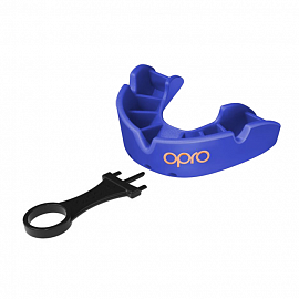 Боксерская капа Opro Bronze Blue 3