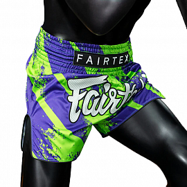 Шорты для тайского бокса Fairtex BS1928 Street King Green 4