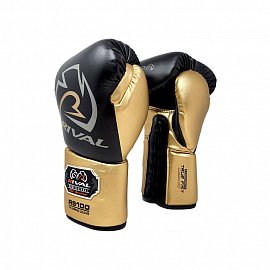 Боксерские перчатки Rival RS100 Professional Sparring Black/Gold 2
