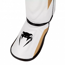 Щитки Venum Elite Evo White/Gold 3