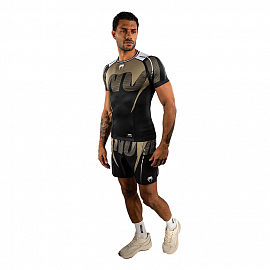 Рашгард с коротким рукавом Venum Adrenaline Black/Sand 5