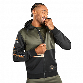 Толстовка UFC Adrenaline by Venum Fight Week Zip Hoodie Khaki/Bronze 3