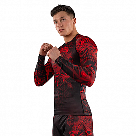 Рашгард Venum Wolf Atak L/S Black/Red 5