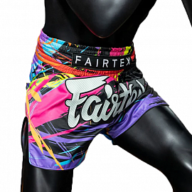 Шорты для тайского бокса Fairtex BS1934 World Music Black 3