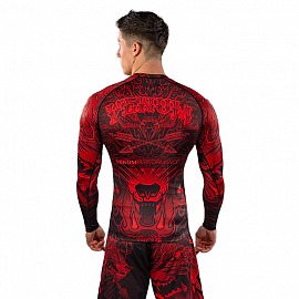 Рашгард Venum Wolf Atak L/S Black/Red 4