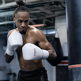 Боксерские перчатки Hayabusa Pro White 4