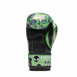 Детские боксерские перчатки Leone 1947 Flames GN407J Green 3