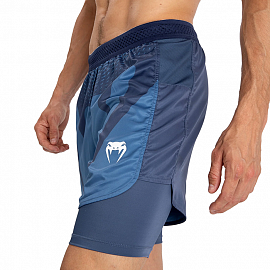 Шорты ММА Venum Attack 2-in-1 Navy Blue 4