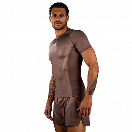 Рашгард с коротким рукавом Venum No Gi Chocolate Brown 1
