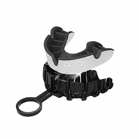 Детская боксерская капа Opro Silver White/Black 3