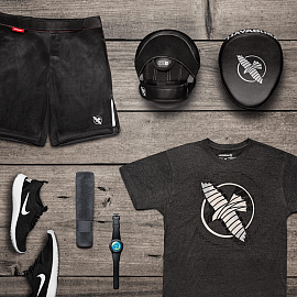 Лапы боксерские Hayabusa PTS3 Focus Micro Mitts Black 4