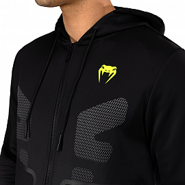 Толстовка Venum Training Camp 4.0 Hoodie Black/Neon Green 3