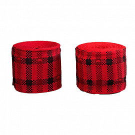 Бинты боксерские Venum Tartan 3 m. Fury Red 1