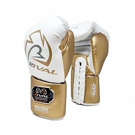 Боксерские перчатки Rival RS100 Professional Sparring White/Gold 2