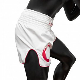 Шорты для тайского бокса Fairtex BS1918 Enso White 3