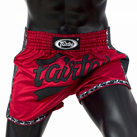Шорты для тайского бокса Fairtex BS1703 Red/Black 4