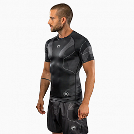 Рашгард с коротким рукавом Venum Nexus Black/Silver 1