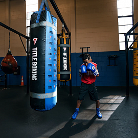 Боксерский мешок TITLE Boxing Greatest Black/Blue 3