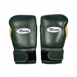 Боксерские перчатки Winning Custom Hunter Green/Gold 2