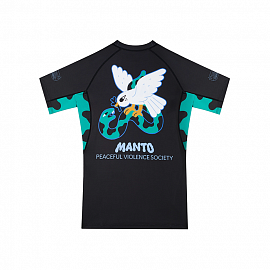 Рашгард Manto DOVE S/S Black/White 1