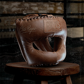 Боксерский шлем с бампером Cleto Reyes CE388 Vintage 1945 Brown 3