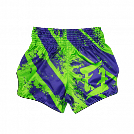 Шорты для тайского бокса Fairtex BS1928 Street King Green 1
