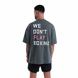 Футболка Boxraw We Don't Play Boxing Grey/Pink 2